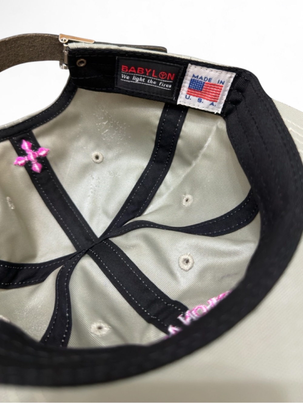 Babylon Nylon Cap with Adjustable Leather Strap (NEW) - Picture 4 of 4